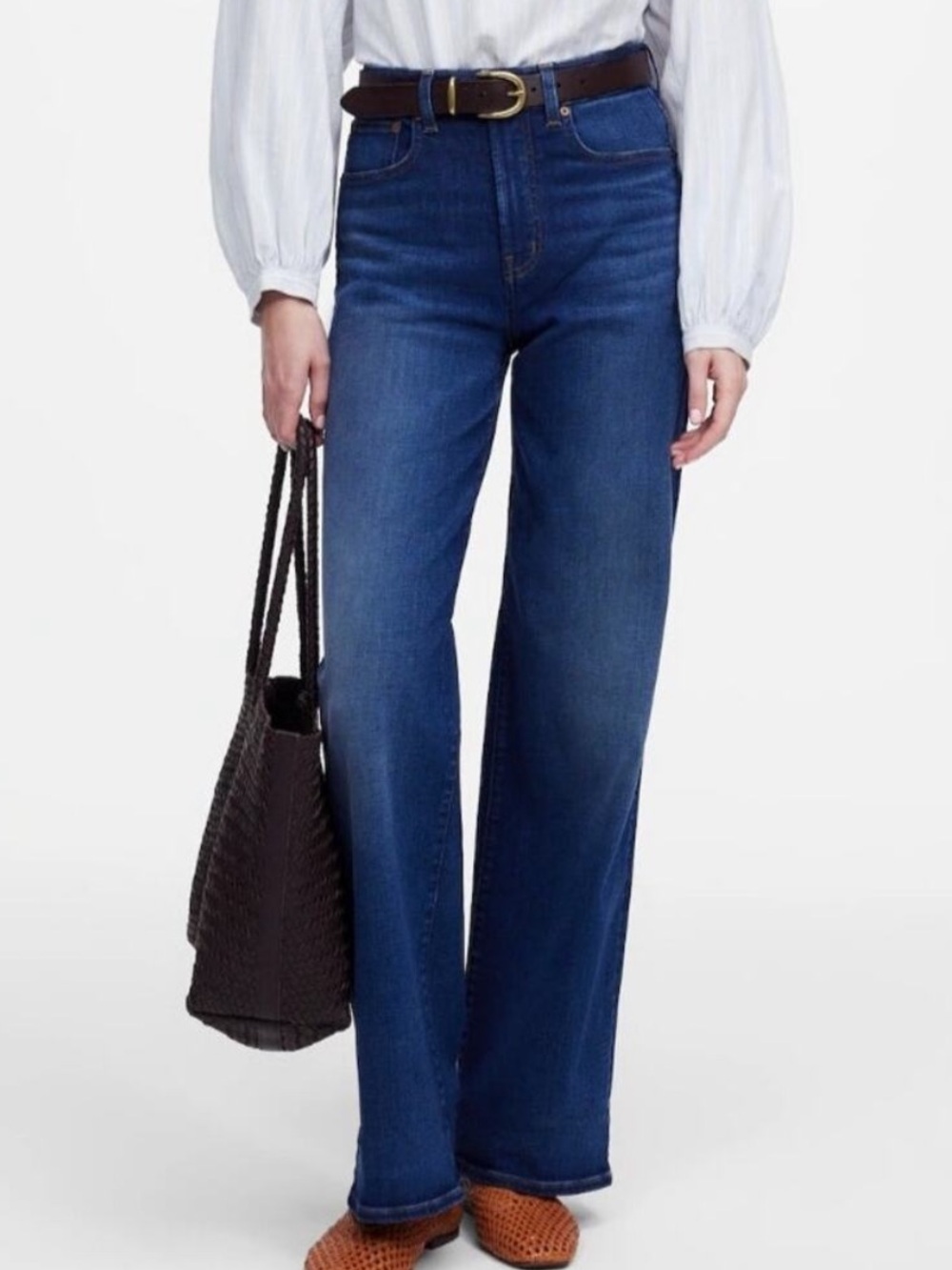 Madewell curvy perfect vintage high rise wide leg jeans